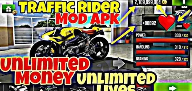 Mainkan Traffic Rider Mod Apk Download 2022